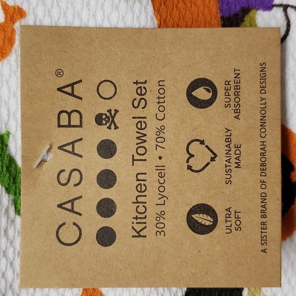 Casaba Dogs in Costumes Halloween Kitchen Towels - Picture 6 of 7